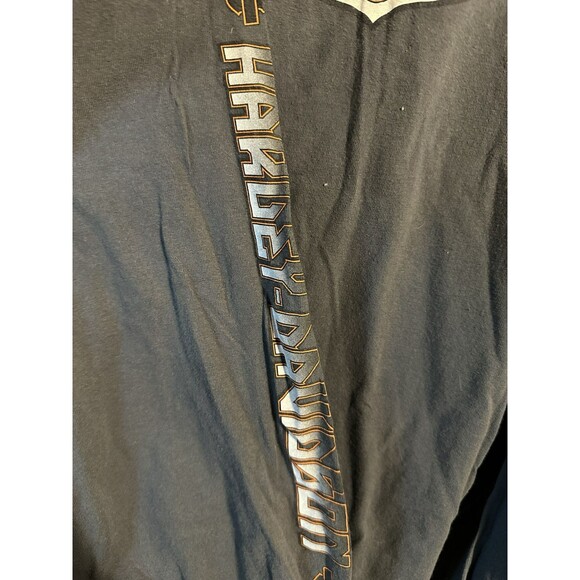 Vintage Y2K Harley Davidson Long sleeve Grey Men’s 3XL Shirt Modesto Ca - Picture 2 of 4